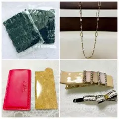 ネックレス&ヘアグッズ&ミラー＊レディースアクセサリー他6個セット