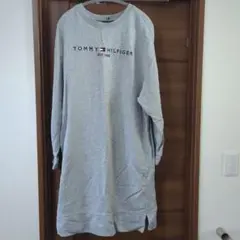 TOMMY HILFIGER グレー スウェットワンピース L/6