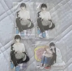 みなと商事コインランドリー アクリルスタンド 4点セット 香月慎太郎