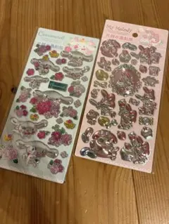 シナモンロール・マイメロディ 光沢シール2枚セット