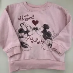 ミッキー ミニー トレーナー ピンク　まとめ買い対象