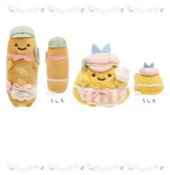 新品3点★すみっコマルシェ　てのりぬいぐるみ　あじふらい　パン店長 ノベルティ 2025年最新】すみっコぐらし てのりぬいぐるみ パン店長の人気