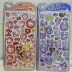 【正規品】うるちゅるポップシール サンリオベビー キティ&マイメロ2枚セット