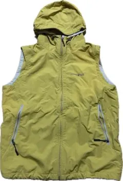 mont-bell フード付きベスト Lサイズ イエロー
