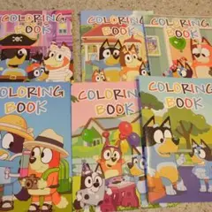 ブルーイぬりえ6冊
