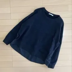 EmmM レディース　バック切り替え　トレーナー　裏起毛