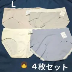 値下げ♡おまとめ対応可 レディースショーツＬ 各種　4枚セットのサムネイル