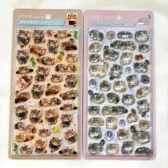 【国内正規品♪】ボンボンドロップシール レッサーパンダ マヌルネコ 2種セット