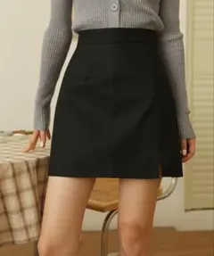ハイウエストPUミニスカート