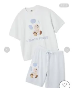 ジェラートピケ　キノピオ　上下セット　メンズL