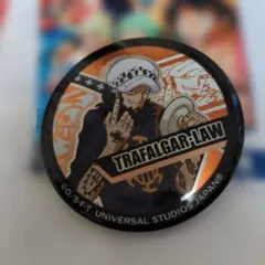 ワンピース　USJプレミアサマー　缶バッジ　トラファルガー・ロー