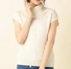 ◆未使用タグ付き◆エニシス anysis オフタートル　ニットベスト　トップス