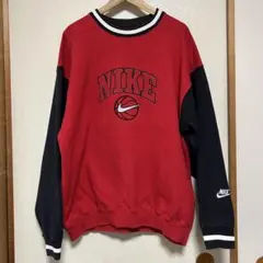 NIKE ナイキ 白タグ 刺繍 90s スウェット トレーナー L