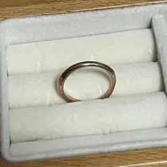 ピンクゴールドカラー シンプル リング 指輪