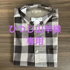 ひつじ山羊様 専用 タケオキクチ 黒チェック 半袖シャツのサムネイル