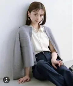 SNIDEL フォックスファーニットジャケットのサムネイル