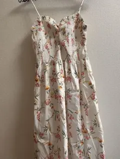 H&M フラワープリント キャミワンピース XS-XL