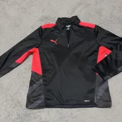 PUMA 長袖シャツ 黒/赤 サイズ140