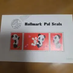 Hallmark Pal Seals パンダ シール 3枚セット