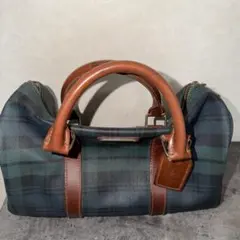 Polo Ralph Lauren ミニボストンバッグ ブラックウォッチ PVC