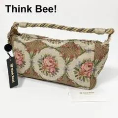 新品 Think Bee! シンクビー ハンドバッグ ゴブラン織