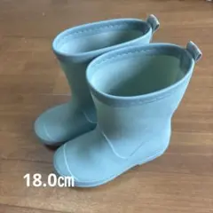 キッズ レインブーツ 長靴 18.0cm ライトグリーンのサムネイル