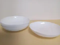 山崎春のパン祭り白いお皿 ゆるやかな八角形皿5枚セット