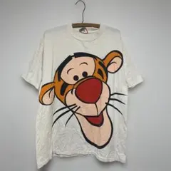 90s USA製 Disney Tigger くまのプーさん Tシャツ Tee
