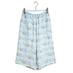 ユニクロ キッズ パンツ 160 水色 すみっコぐらし レーヨン 薄手 パジャマ