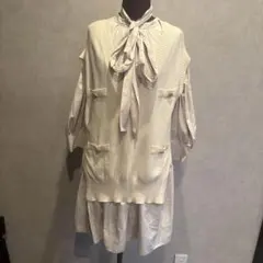 JILL STUART アイボリー ノースリーブワンピース