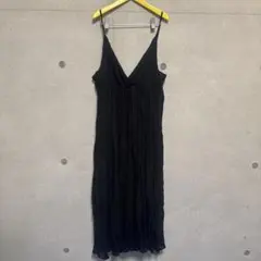 る*。様 【最終価格】 キャミワンピース ロング丈 海外インポート 黒 ブラック