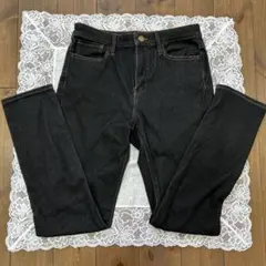 スキニーデニム スキニーパンツ　M ブラック　黒　レディース