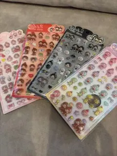 4枚セット　モンチッチ　きゅん　シール　ステッカー