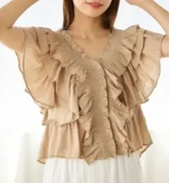 mysty woman　Wフリルショートブラウスのサムネイル
