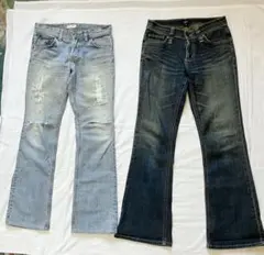 デニムジーンズ　2本組　セブンティーン cc