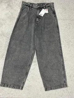 [新品・未使用]EDWIN スーパーワイド デニムパンツ M グレー