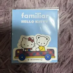 ファミリア、キティちゃん、ステッカー 水色のサムネイル