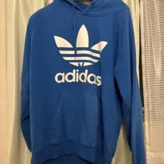 k*n様 adidas originals 青 フード付きパーカー