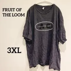 FRUIT OF THE LOOM【3XL】Tシャツ ダークグレー 半袖