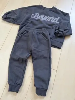 韓国子供服　セットアップ　トレーナー　スミクロ　裏毛　mtm nrk