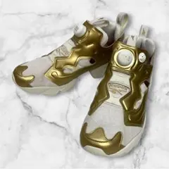Reebok INSTAPUMP FURY ゴールド スニーカー　限定カラーのサムネイル