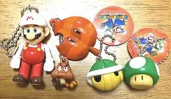 スーパーマリオ　マスコットフィギュアキーホルダー 4個セット