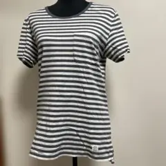 TO☆ナノユニバースストライプ 半袖Tシャツ ポケット付き