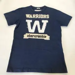 【Abercrombie&Fitch】WARRIORS 半袖Tシャツ ネイビーM