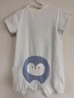 【美品】ロンパース 半袖 70 ペンギン おしりアニマル アカチャンホンポ