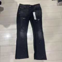 valabasasバラバサス パネルフレアストレッチスキニーデニム 新品 30