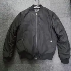 【週末限定値引】中綿入りブラック MA-1ジャケット レディース