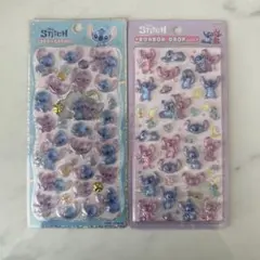 ボンボンドロップシール　スティッチ　プチドロップステッカー　2枚セット