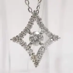 PT900,850プラチナネックレス天然ダイヤ