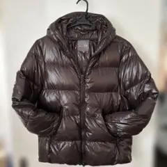 DUVETICA サイズ46 Mダークブラウン フード付きダウンジャケット